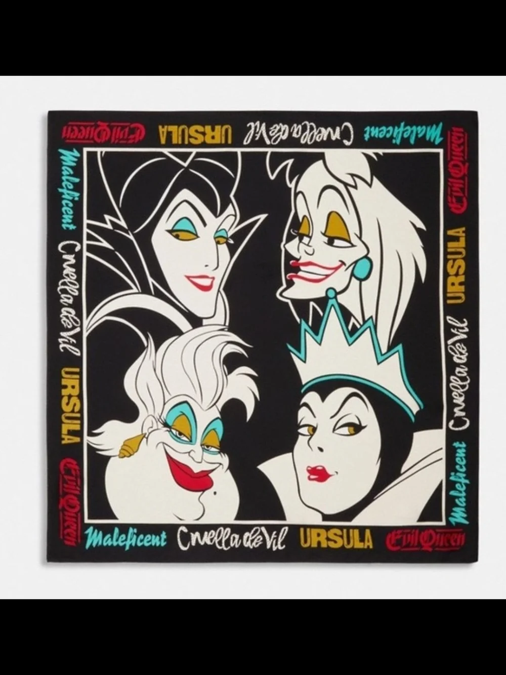 Coach + Disney Villains Silk Scarf 35